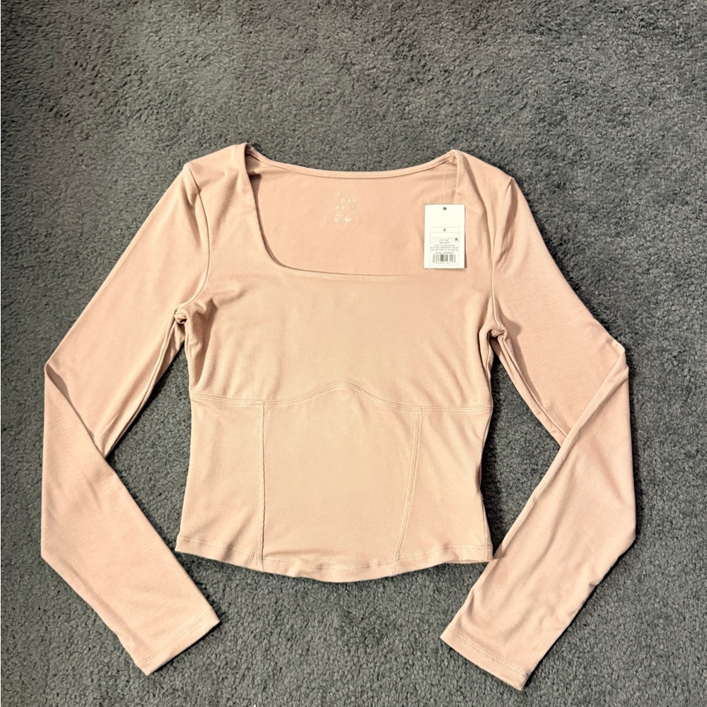 A New Day Women's Blush Long Sleeve Top